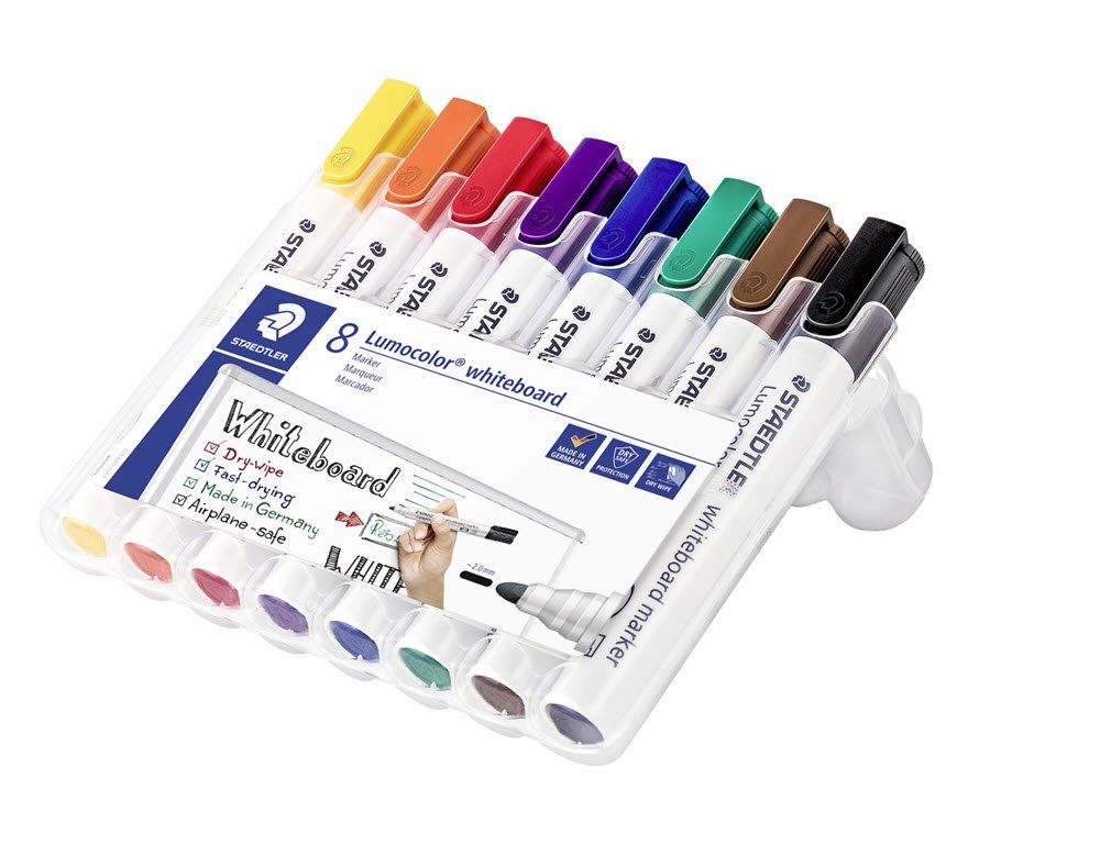 lumocolor whiteboard MARKER 2mm 8 ass/boks